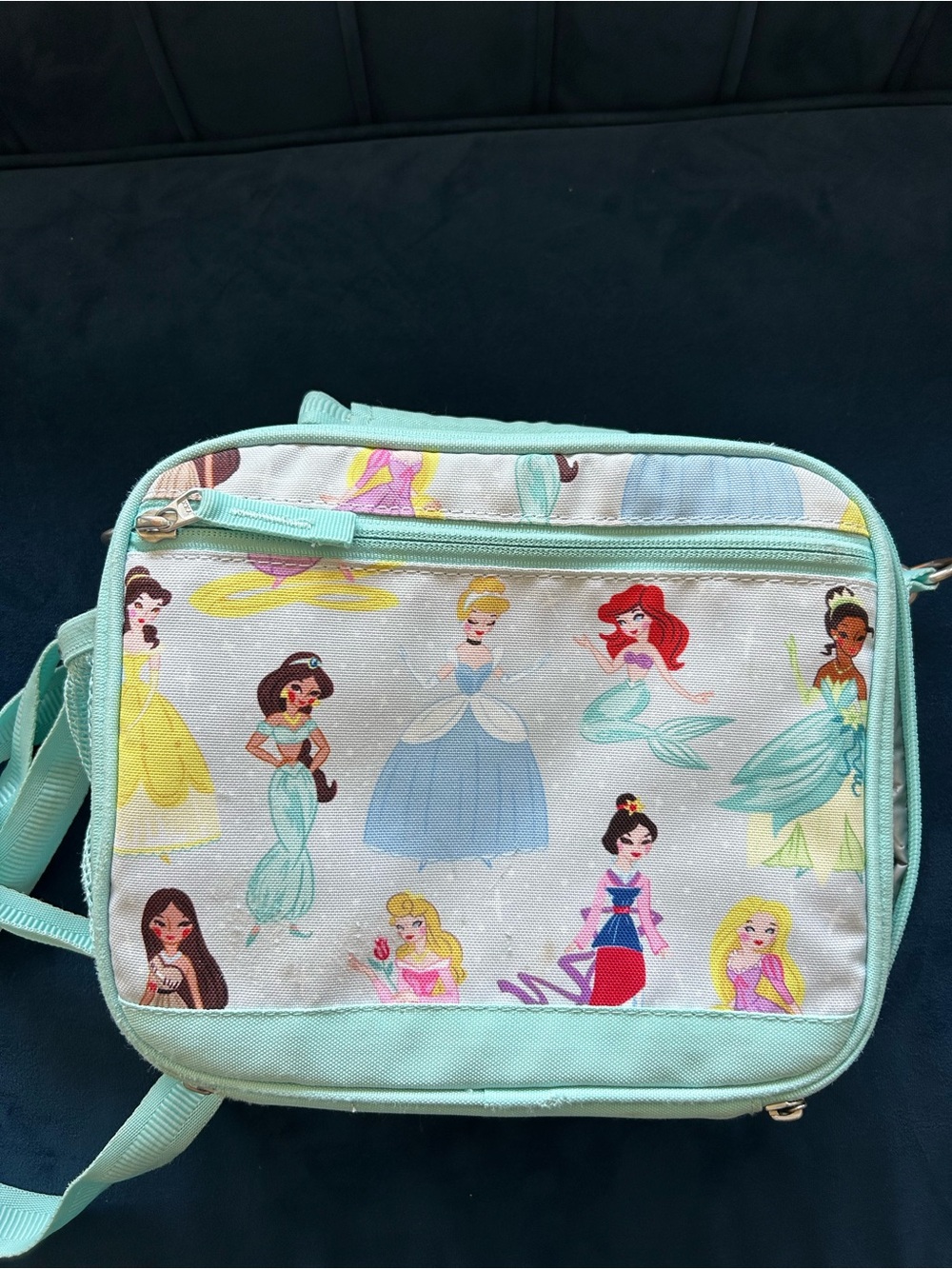 Disney Girls Mint Princess Backpack and Lunchbox Set - Picture 5 of 7